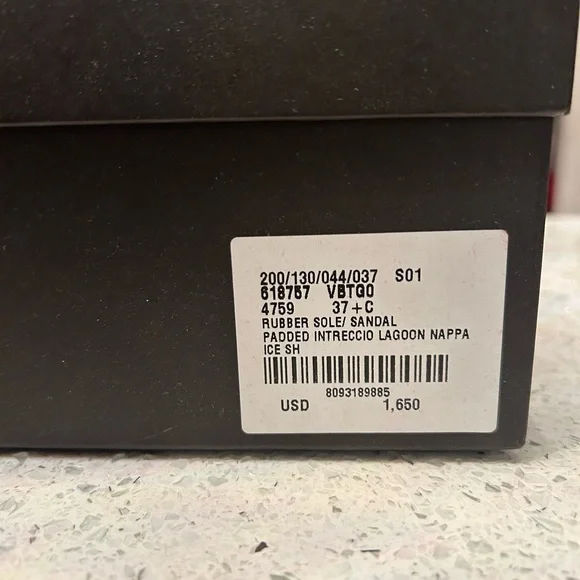 Bottega Veneta The Curve Light Blue Heeled Sandals - Picture 7 of 9